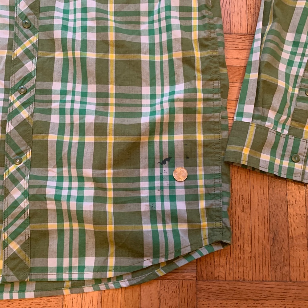 Men's The North Face Green Button Up Shirt, S - Picture 6 of 6